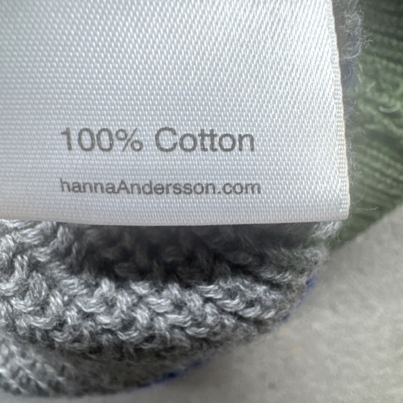 Hanna Andersson Kids Striped Cotton Sweater Multicolor Green Blue Yellow Size 16 - Picture 6 of 9